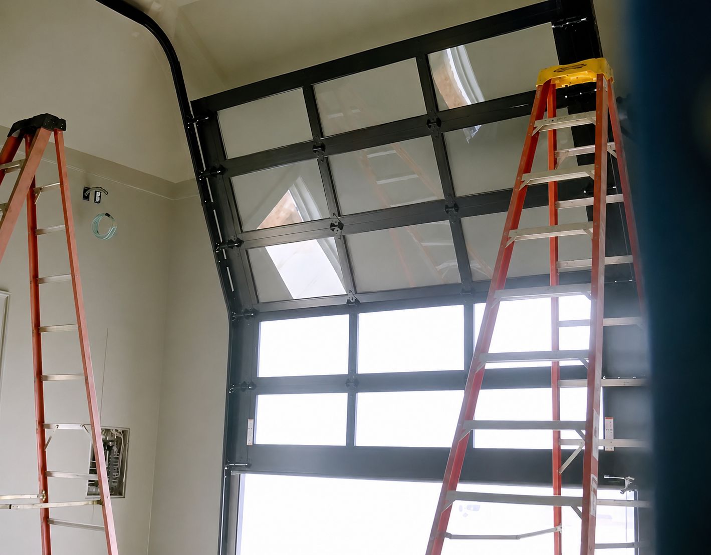 vertically folding garage door in gulfport - ace garage door llc